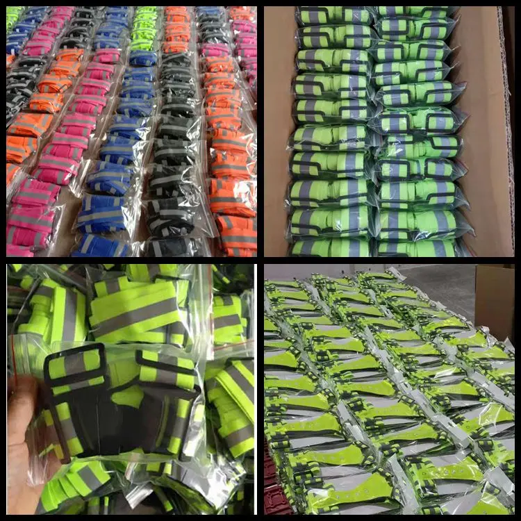 Kid Adult Traffic Worker Wear High Visibility LED Flashing Reflective Safe Elastic Strap Vest Belt Outside Activity