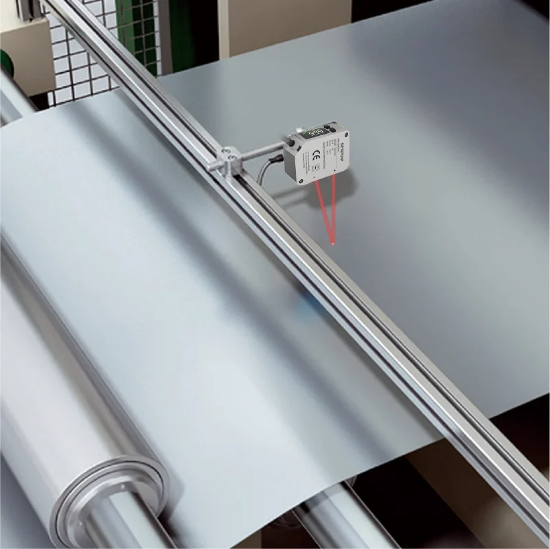 Senpum Triangular Laser Sensor 4-20 ma Analog RS-485 Height Thickness Length Measurement 0.4m Long Distance Laser Sensor Switch