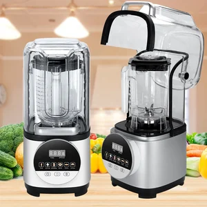 Soundproof Blender With Cover Sound Reducing  Low Noise Commercial Table Blender High Speed Silent Food Blender