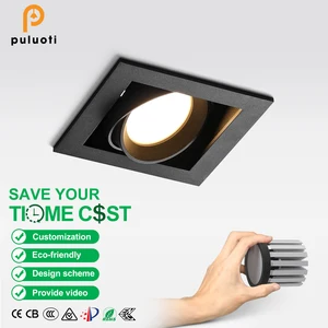 PULUOTI Zigbee Smart 10-Year 18W Cob Spot LED Downlight Fixture 2700K-5700K Dimming Recessed Spot Lights for Hotels