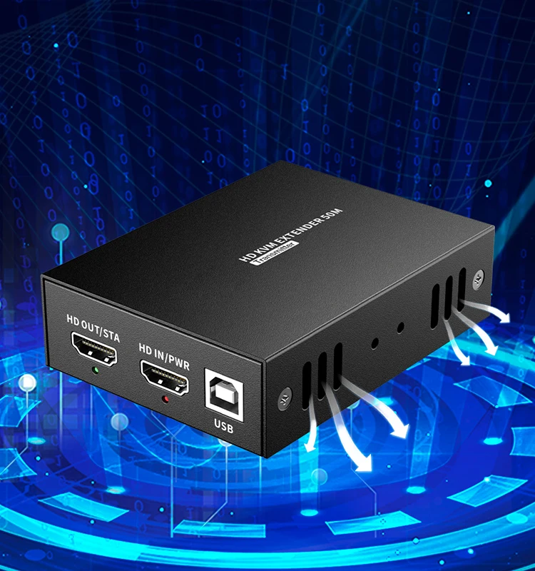 Ht240hk Hdmi Kvm Extender Poc Edid 60m Cat6 Usb Hdmi Extender Buy