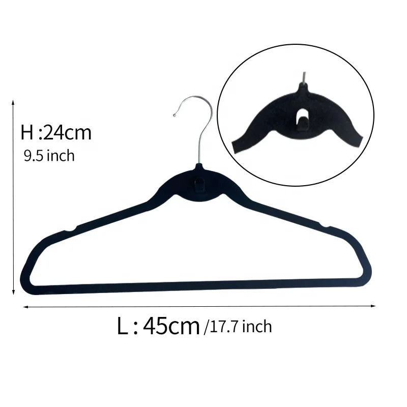 Нескользящая бархатная Вешалка для одежды, 50 100 в упаковке