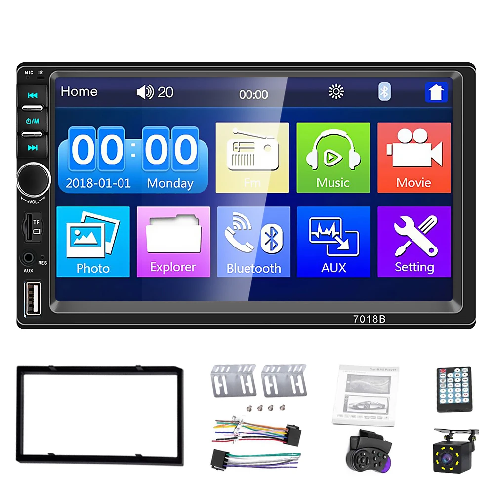 Double Din Car MP5 Player 2 Din 7 Inch AutoRadio MP5 Video USB Audio Mirror Link Car Stereo MP5 Player