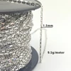 silver JZHZ-004-1.5MM Long Box Chain