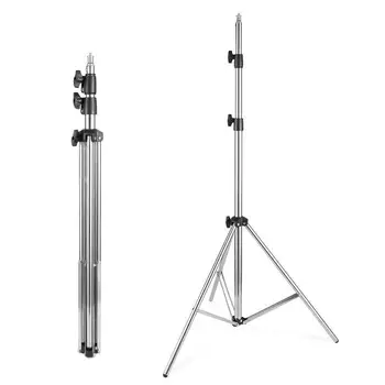 Photo Flash LED Fill Light VIVE Base Station Thermometer 2 m Stainless Steel Tripod Light Holder