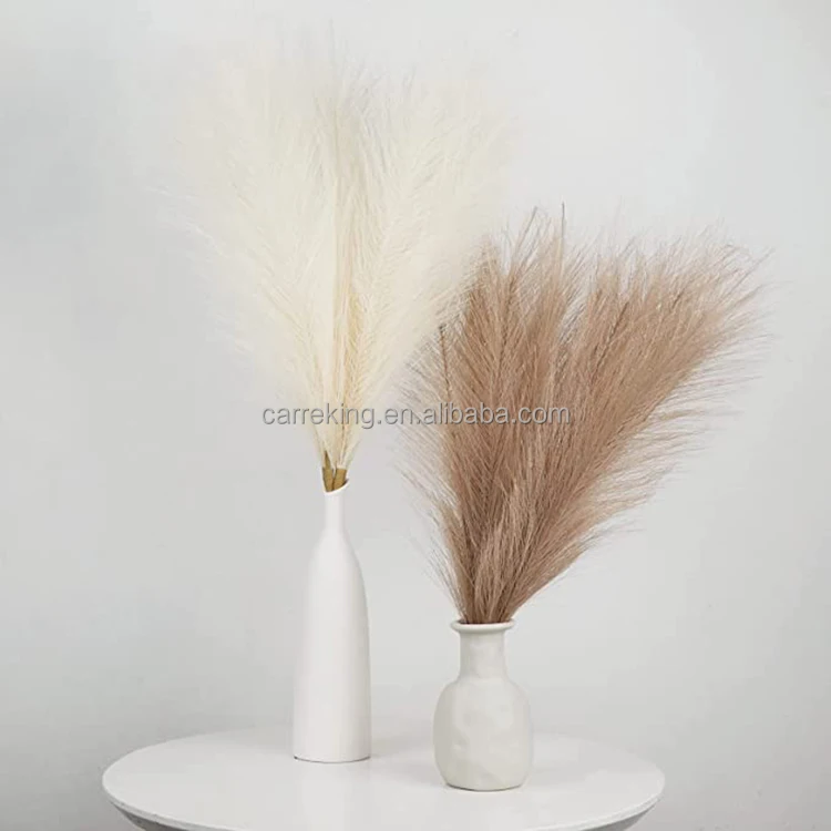 Faux Pampas Grass Decor Artificial Pampas Grass,Short Artificial Pompous Grass Flower