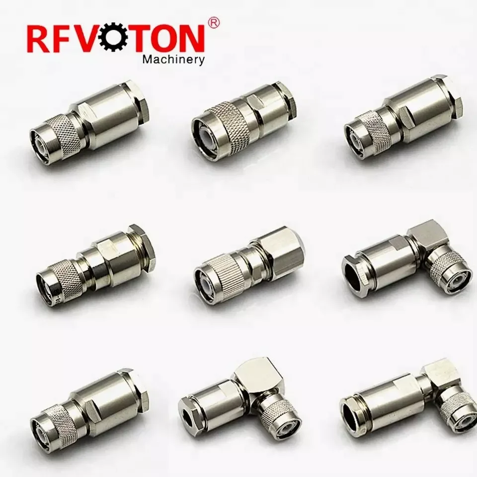 Factory TNC male (female) clamp connector for LMR240 RG8 lmr600 5D-FB rg178 lmr240 rg8 rg402 rg213 rg174 rg58 1/2 coaxial cable supplier