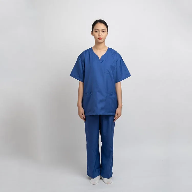 Custom Polyester Cotton Short Sleeve Women Surgical Scrub Sets Hospital Doctors Suits Nurse Uniform Clothes