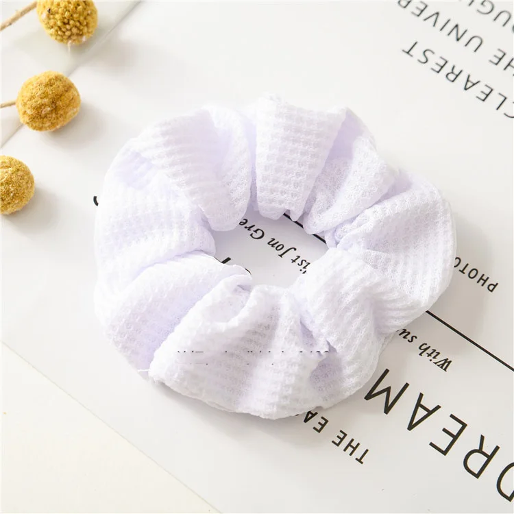 Резинки для волос женские, модные эластичные цветные заколки для конского хвоста, хлопковая однотонная заколка