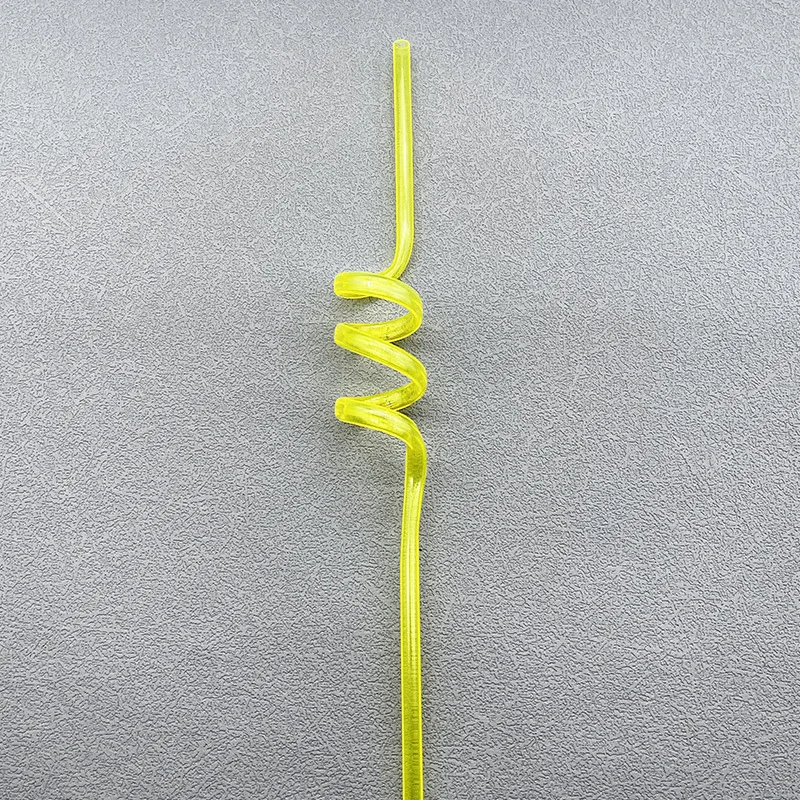 Ychon  Comfy Package  Disposable PET Plastic Drinking Spiral Straws for Birthday Party Supplies Decorations Favors