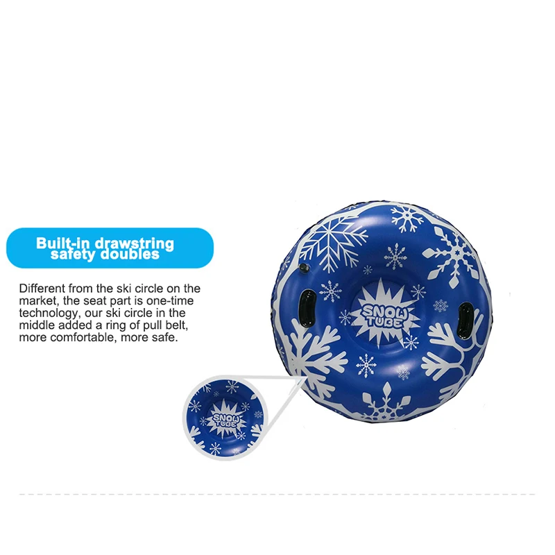 Снеговая труба зимние надувной круг термополированное доска Heavy Duty снежные сани для взрослых комплект для катания на лыжах Лыжная доска Надувные лыжный кольца