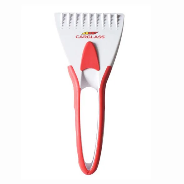 Рекламный пластиковый скребок для снега с резиновой ручкой