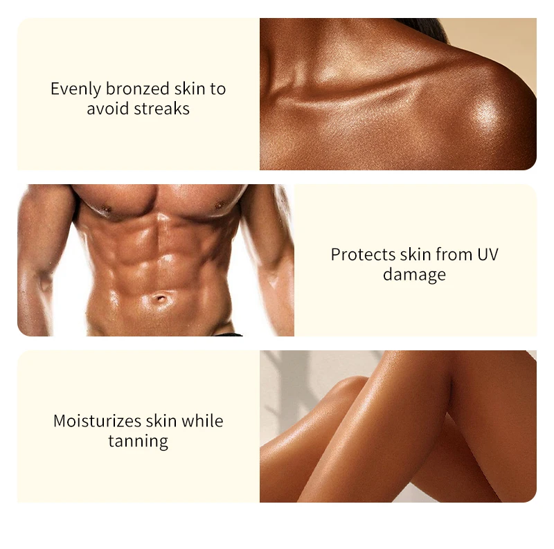 Oem Sunscreen Tanning Oil Drops Private Label Tan Cream Solarium Body