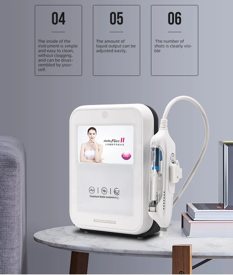 Hello Face II Non-Needle Mesotherapy Gun: Skin Whitening, Anti-Aging ...