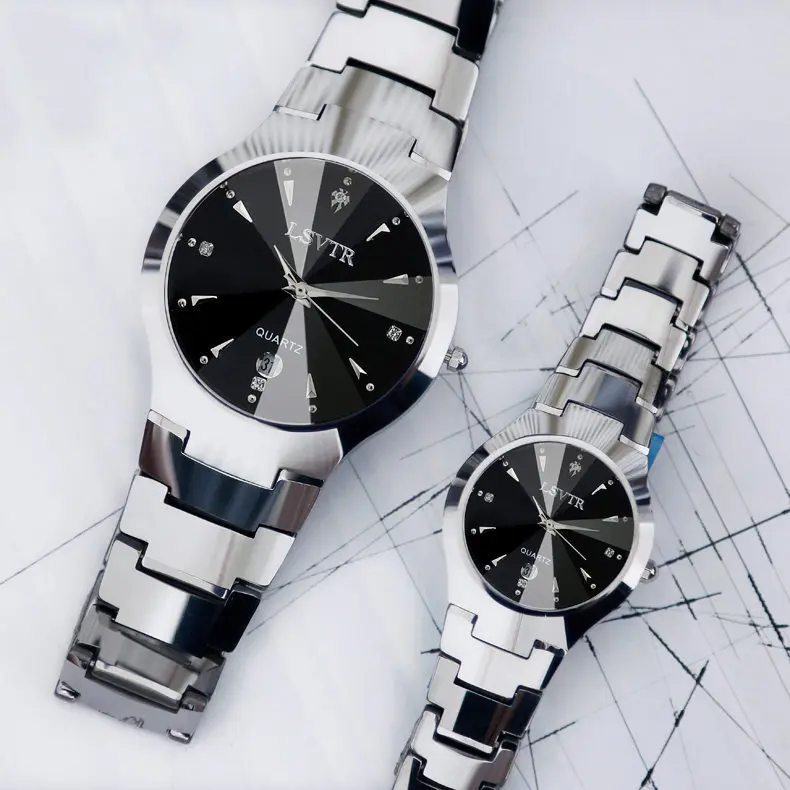 Luxury Waterproof Couple Watches - Stainless Steel