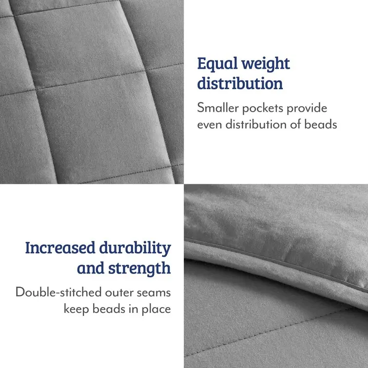 Factory Supply Premium Heavy Blanket Glass Beads Weighted Blanket