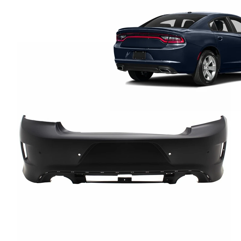 Auto parts car accessories plastic Rear bumper cover WITH SENSOR HOLES for Dodge Charger 2015-2022