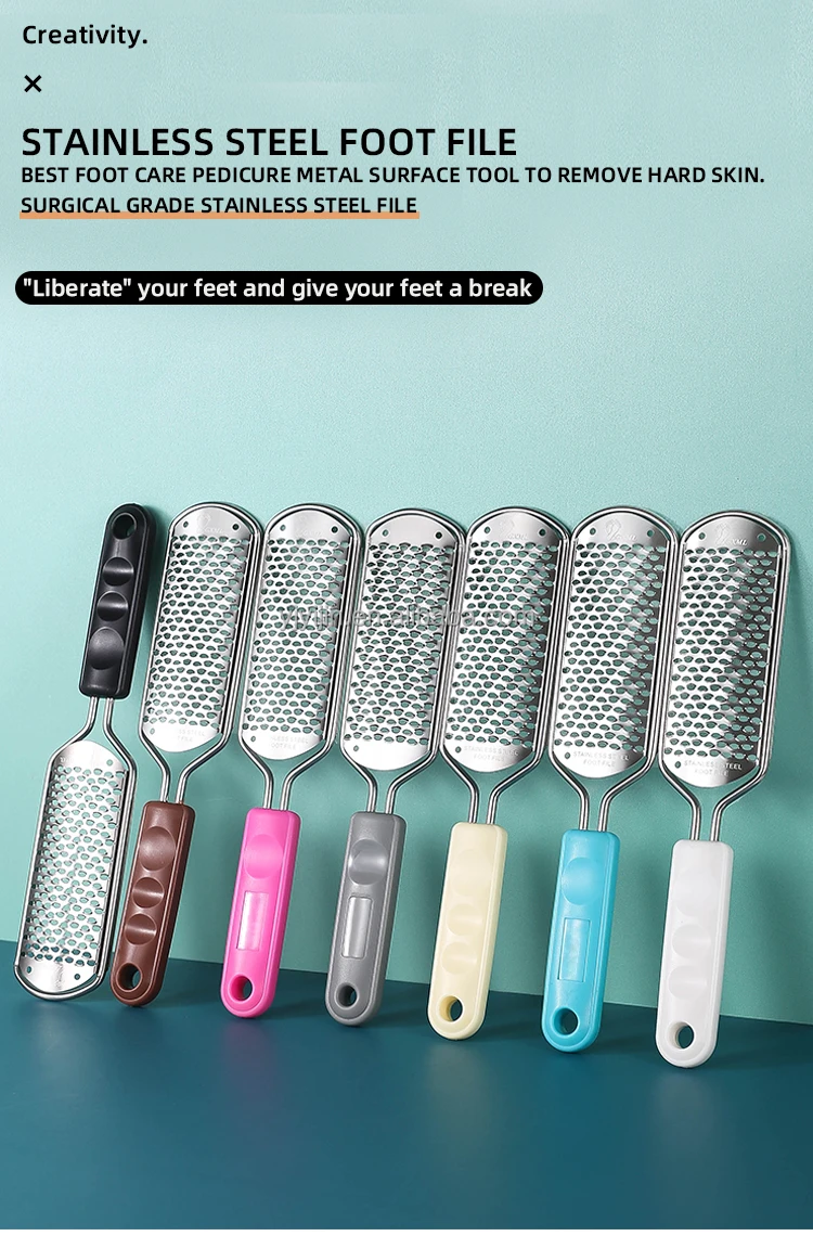 Professional Foot Care Pedicure Stainless Steel File To Hard Skin,Callus Remover,Pedicure Rasp