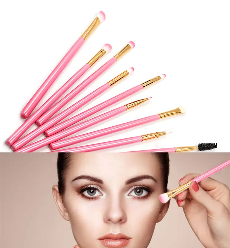 Pink Makeup Brush Sets 12Pcs Foundation Wood Handle 2022 New Product Wholesale Oem Shenzhen Lipstick Eyeshadow Make Up Brushes