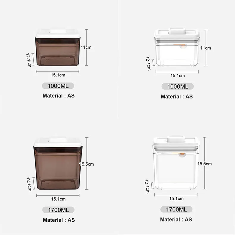 Square Container For Rice Multifunctional Large Square Capacity Rice Grain Storage Jar Grain Food ...