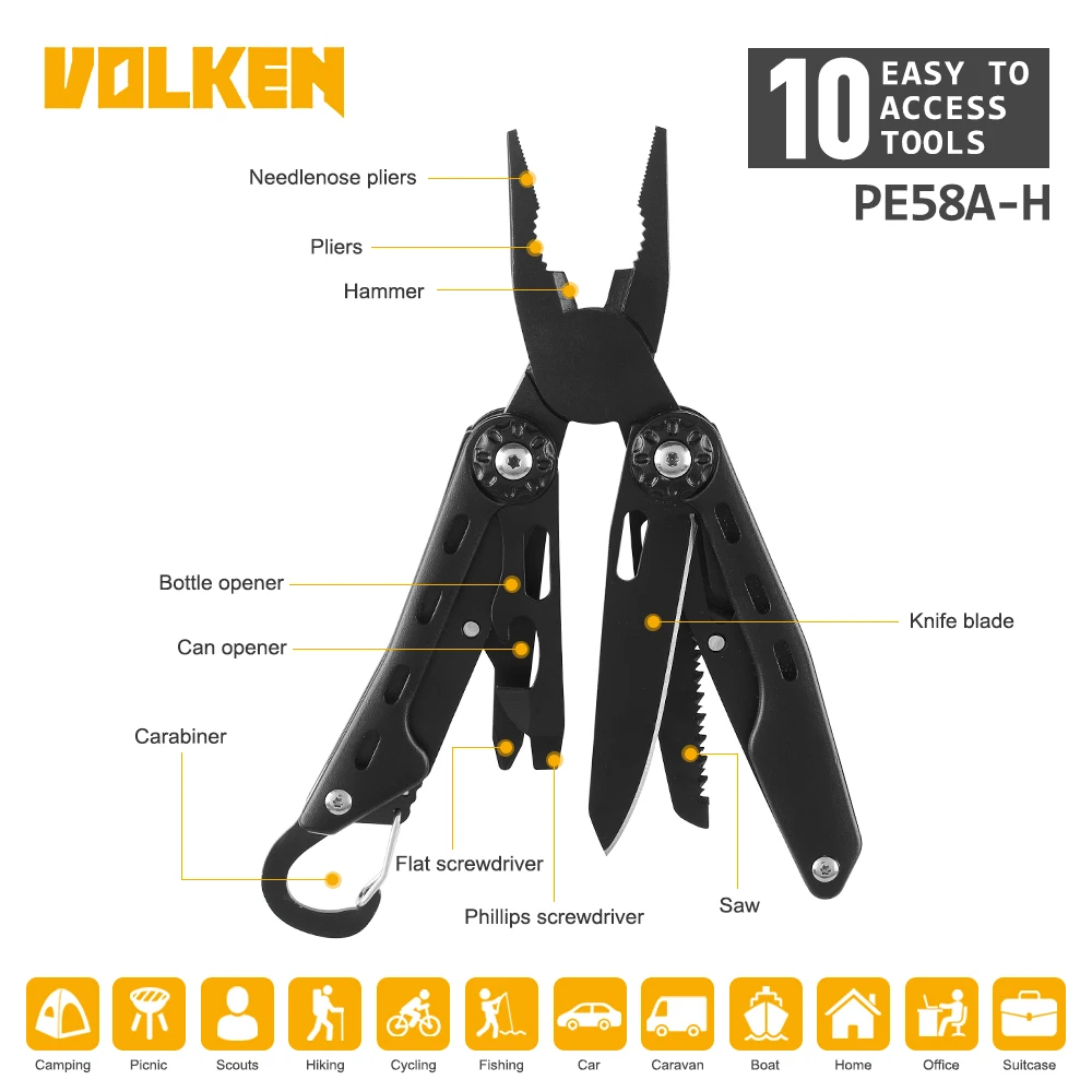 12 in 1Multi Plier EDC Tool