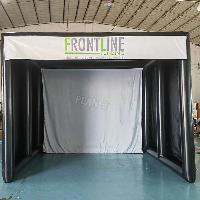 Portable Airtight Golf Training Simulator Enclosure Inflatable Golf ...
