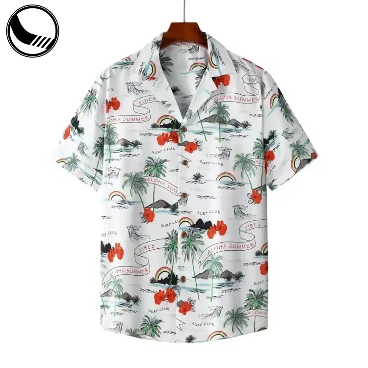 BETHERIVAL OEM Service Cheap 100% Cotton Printed Custom Hawaiian Shirts Sublimation supplier