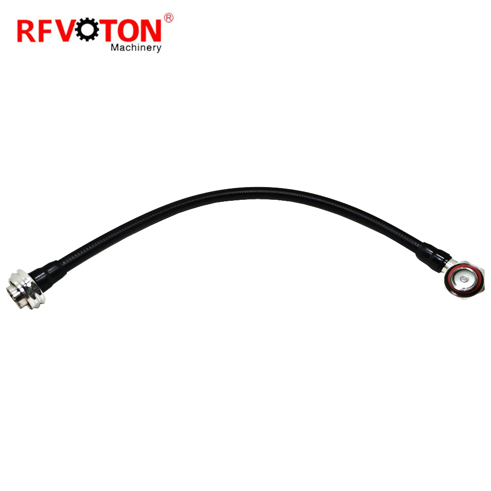 Factory L29 Din 7/16 Male to 7-16 Din Plug Right Angle RA for 1-2 Supersoft Superflexible 1/2 SF Rf Coaxial Cable Assembly 1M