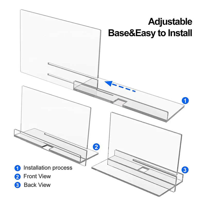 Acrylic Reading Rest Cookbook Holder Clear Adjustable Cookbook Stand