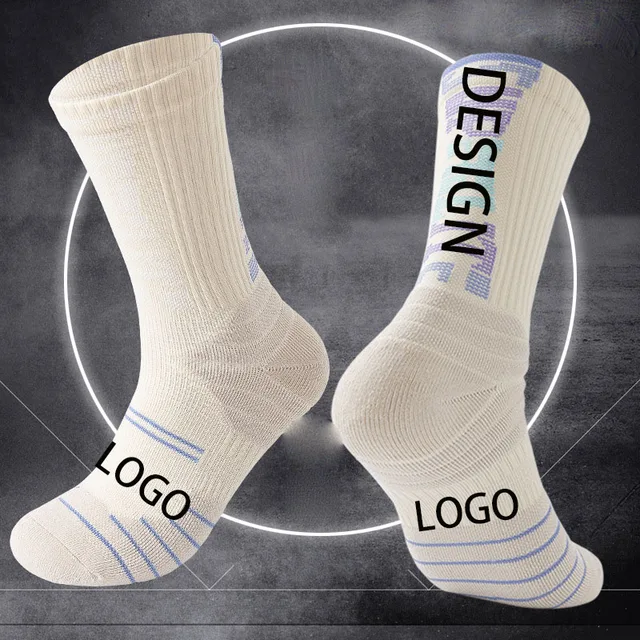 Wholesale Custom LOGO high quality socks  Basketball Athletic Sport Socks men
