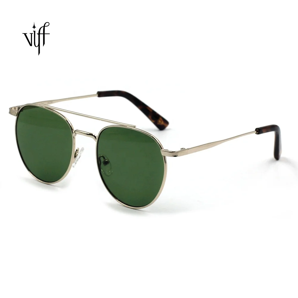 Vintage Aviation Sunglasses VIFF HM17433 High Quality Costom Pilot Glasses Unisex