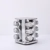 white square rack with 12pcs jars