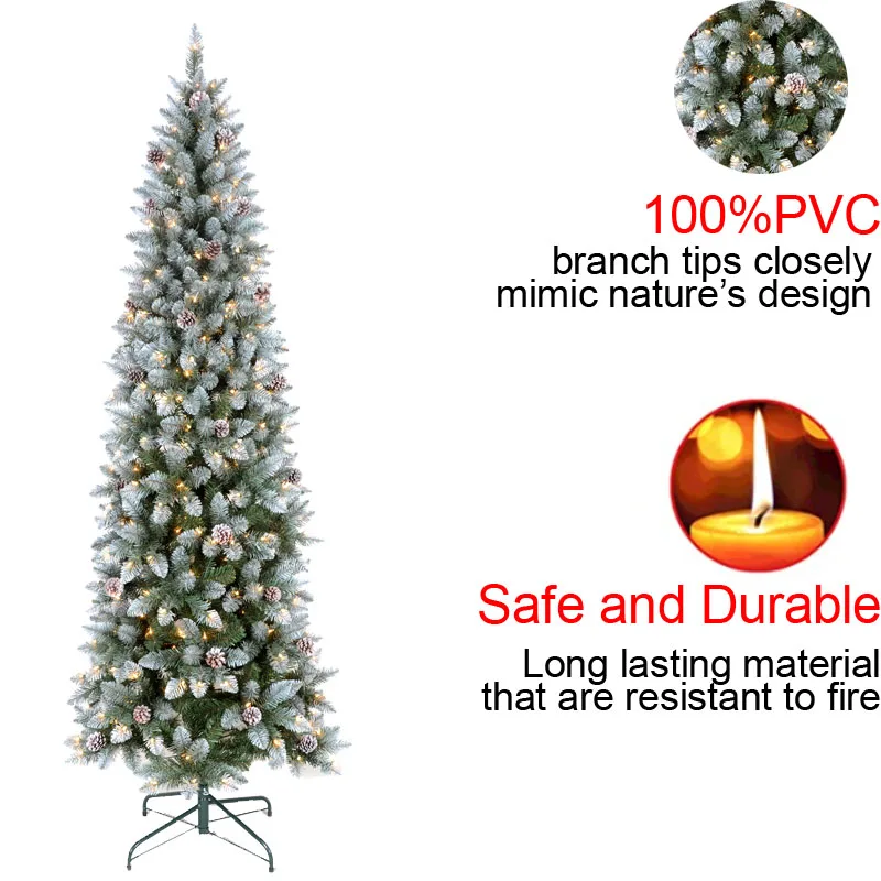 Artificial Hinged Prelit Christmas Trees Christmas Decoration Buy Pe