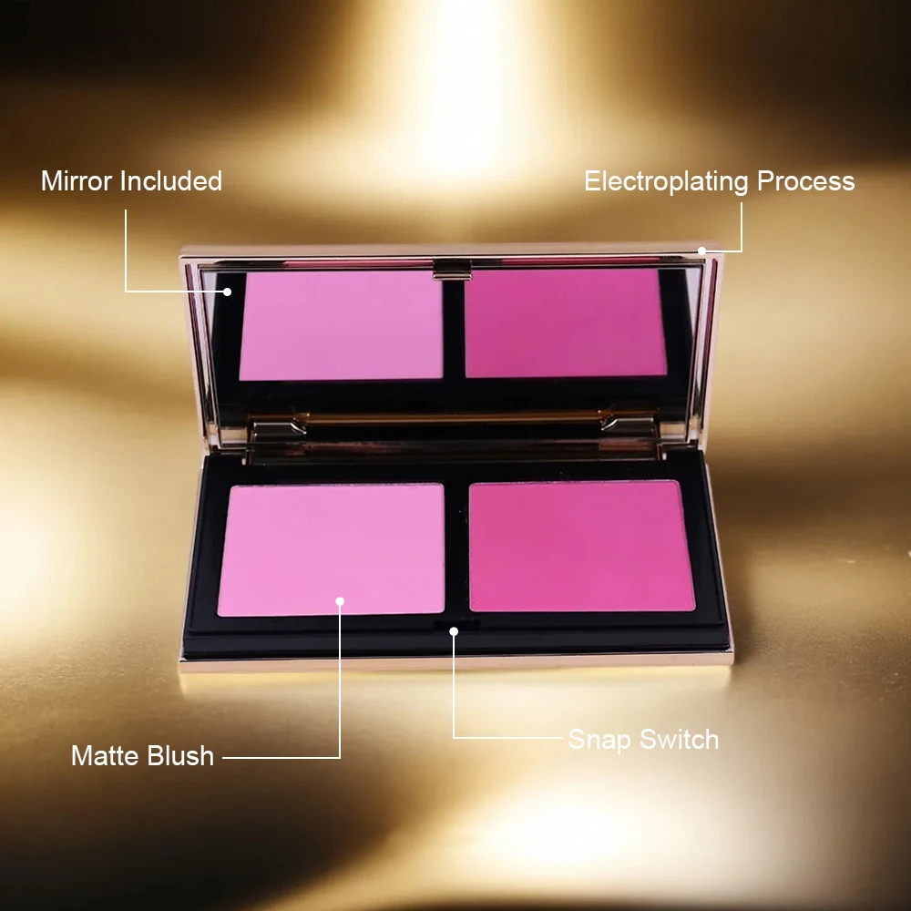 Luxury Collection Matte Blush Palette With Custom Logo Professional ODM Makeup Powder Long-Lasting Pigments Beauty Blush