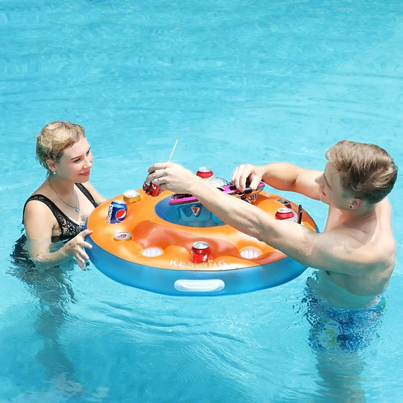 New Arrival Inflatable PVC Pool Beverage Boat Cup Holder Inflatable Drink Holder for Summer