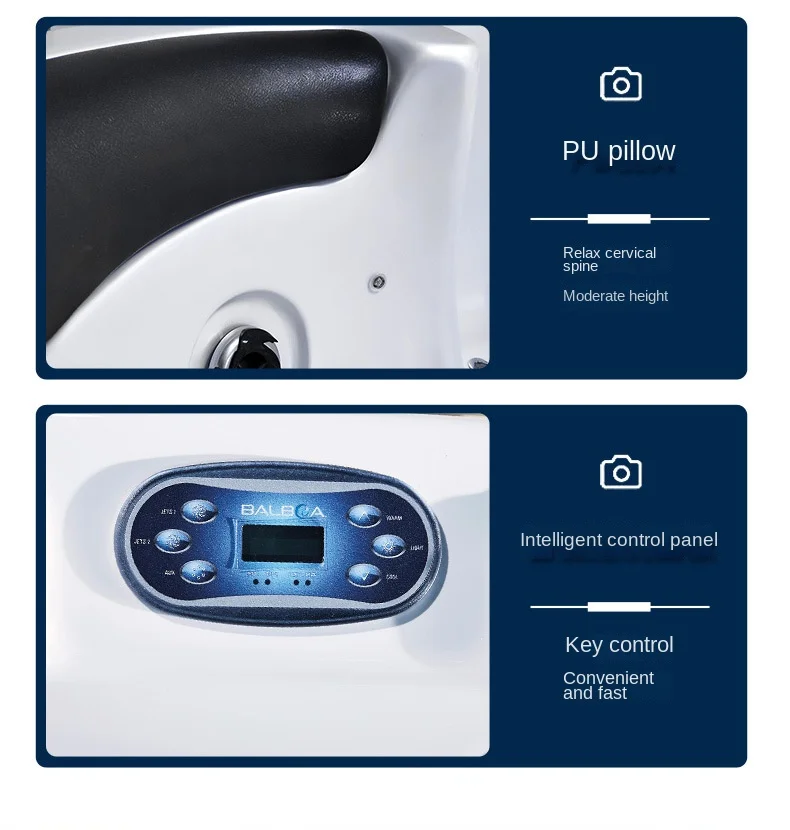 New Fashion Mutifunction Round Whirlpool Outdoor Acrylic 67 Bathroom