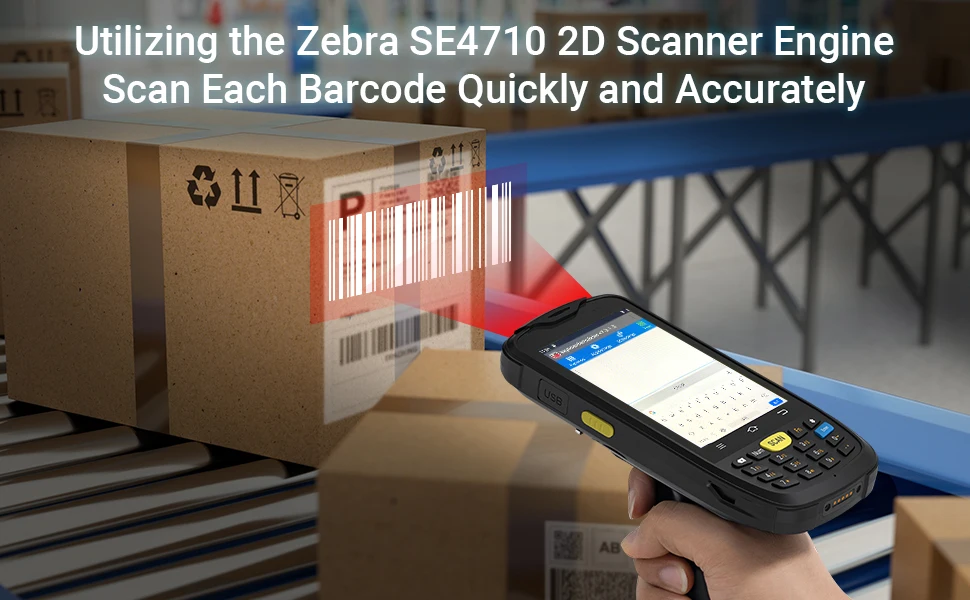 Handheld PDA POS Terminal with Zebra Printer & Android 10