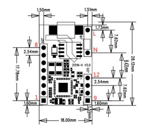 Ofllycomm 3121n-h Plc-iot Communication Transceiver Module Ps0211 Chip ...