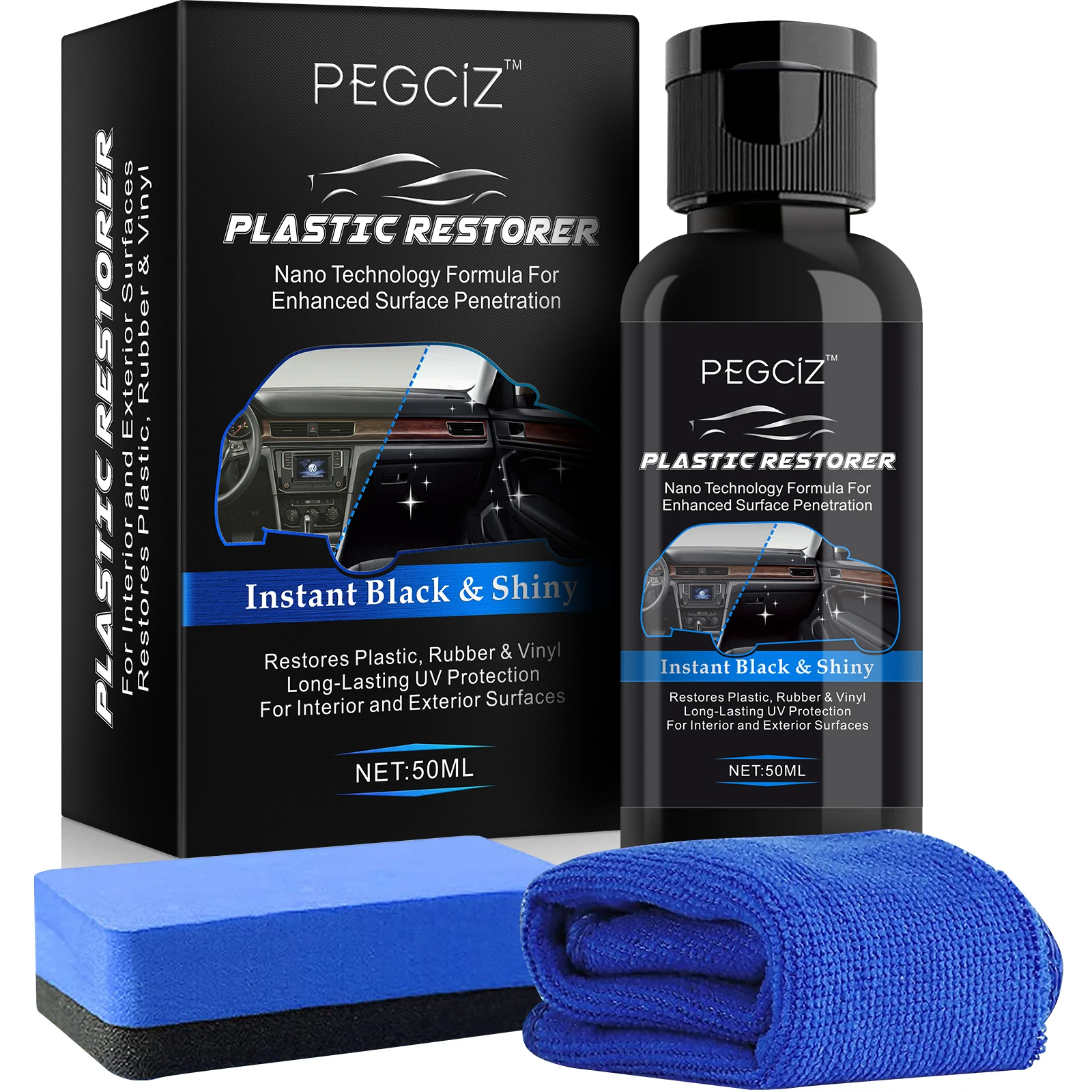 Pegciz Car Interior Plastic Parts Restore Maintenance Tool Automotive