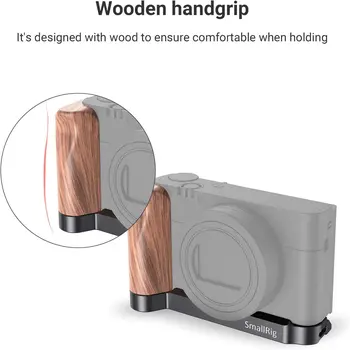 SmallRig L-Shape Bracket Wooden Grip for RX100 III/IV/V (VA) / VI/VII Camera - LCS2467 detail image