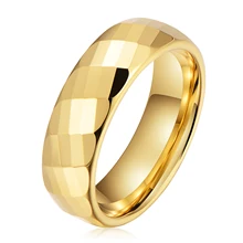 Ready To Ship IP Gold Plated Tungsten Carbide Men Womens Accessories Gold Rings Wedding Ring Set Tungsten Womens Rings