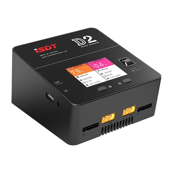 ISDT D2 MarkⅡ Lipo充放電器AC 200W*2【美品！】 Amazon.co.jp: ISDT D2 MarkⅡ Lipo充電器 放電器 デュアル