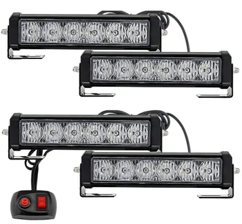 Emergency grille strobe lights amber white led led flashing strobe light head for truck vehicle