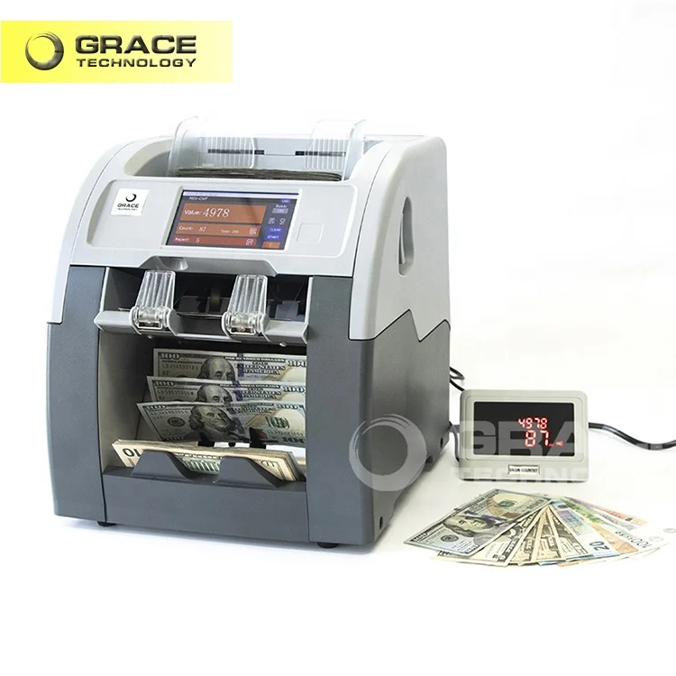 GRACE 15 Years Focus on Banking Equipment Money Counter Machine Bank Note Counting Bill for