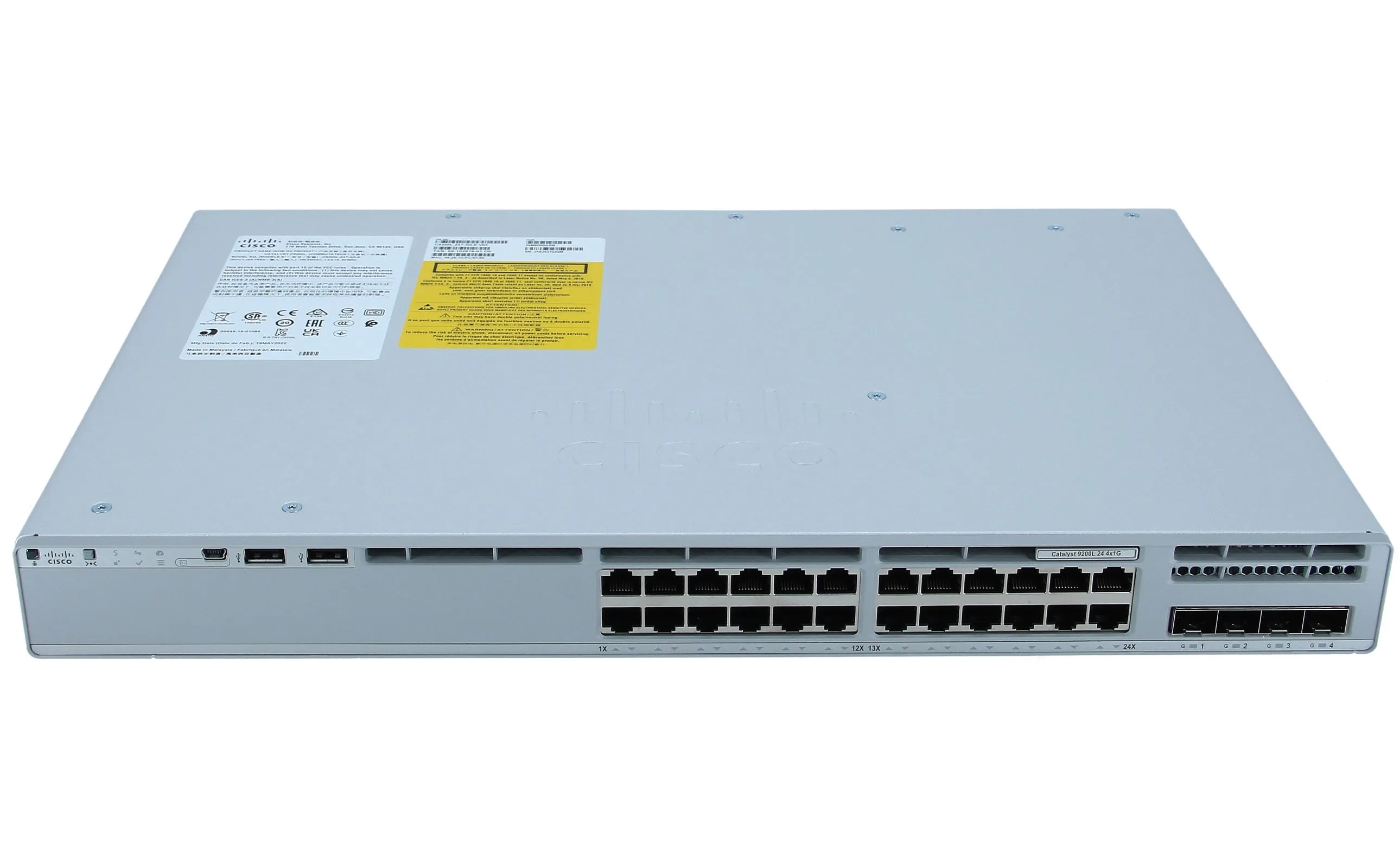 C9200L-24T-4G-E High Speed Network Switch with POE Power Budget