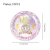 7 inch plate -- purple