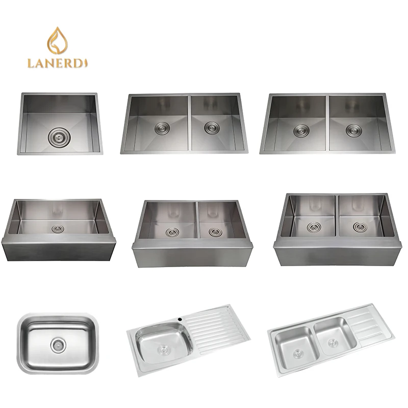 Fregader Upc Cupc Undermount Double Bowl Handmade Square 16 Ga Square 304 Stainless Steel