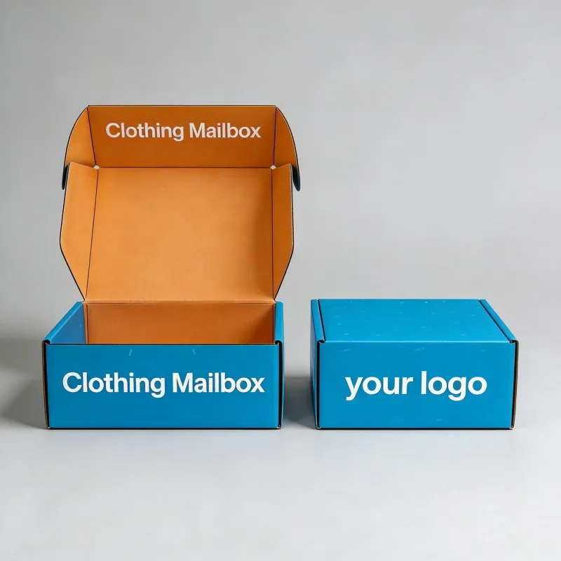 カスタムECサイト向け出荷用ボックス、オリジナルメーカーによるデジタル印刷、衣類・靴・アパレル向けリサイクル可能な包装ボックス