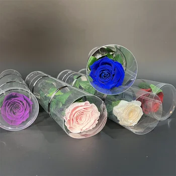 raw pictures Valentine's Day Gift preserved flower long lasting rose Preserved Eternal Rose with stem single rose