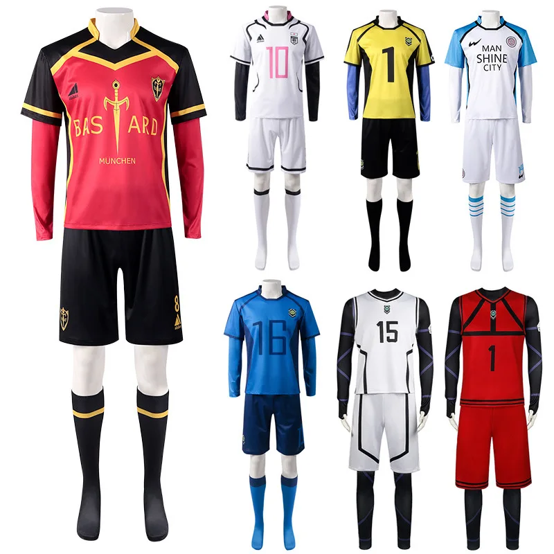  Blue Lock Cosplay Costume Outfit Uniform Football